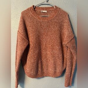 SO Women's Warm Rust Crew Neck Sweater
